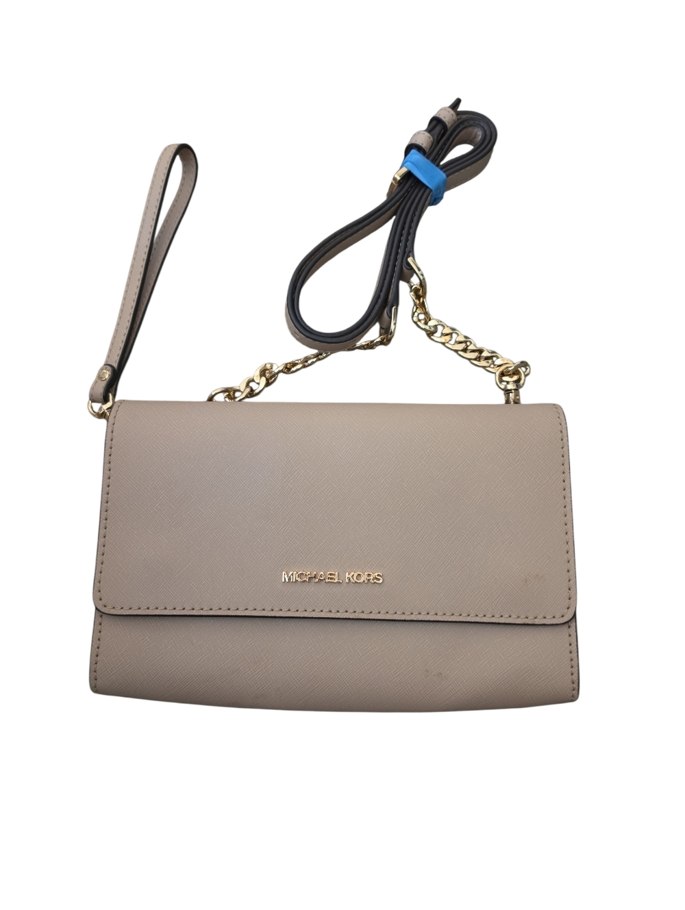 Michael Kors Beige Crossbody Clutch